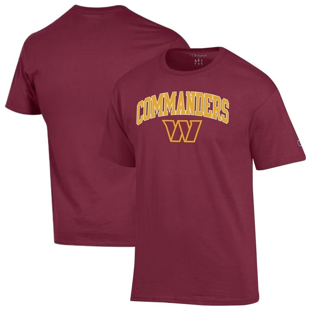 Champion NFL Men's Washington Commanders Arch Logo T-Shirt - Burgundy - XL